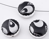 Grijze acrylkraal 22mm