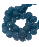 Sparkling beads 4 mm cobalt blauw
