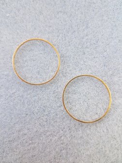 Ronde ring 25x0,7mm goud