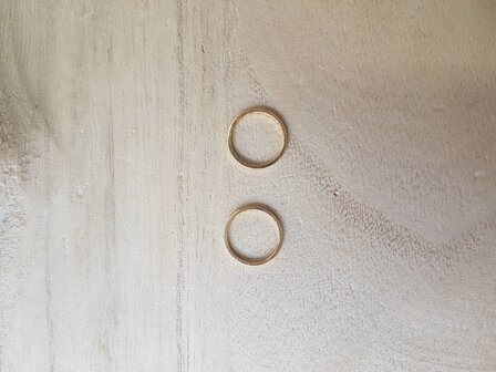 ronde ring goud 14mm