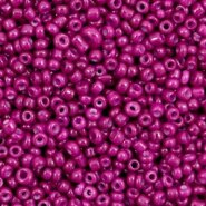 Glas rocailles red violet purple