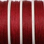 Waxkoord 1mm Rood