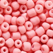 Glas rocailles 4mm Coral pink