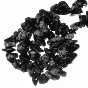 Natuursteen chips snowflake obsidian