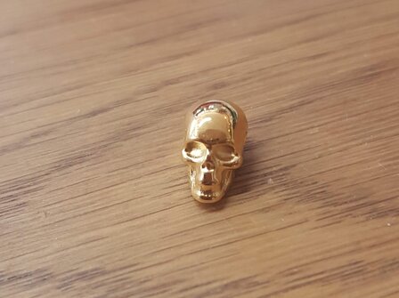 DQ goud Metalen kraal skull 