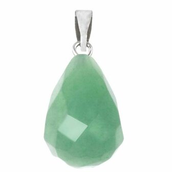 Natuursteen hanger facet druppel Aventurine