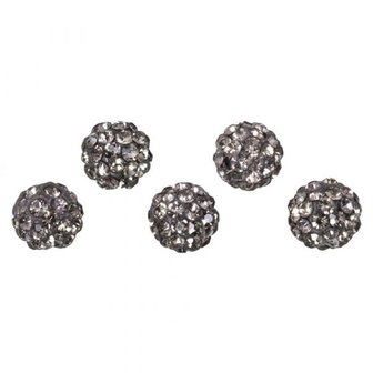 Shamballa kralen 8mm Black diamond