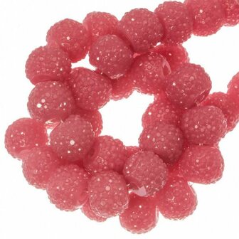 Sparkling beads 6mm Candy Pink