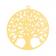 Bohemian hanger tree of life goud 25mm