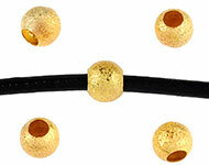 Goud Metalen kraal groot gat 8mm