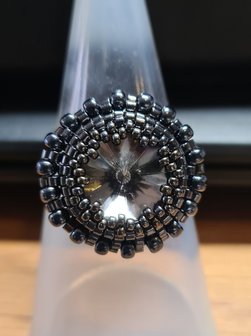 Zelfmaakpakket rivoli ring hematite