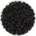 Miyuki Glas rocailles 4mm opaque matte black