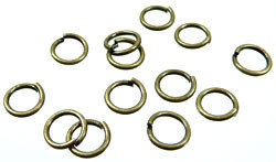 Metalen ringetjes 10mm oud brons