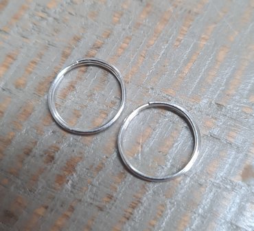 Splitringen 12mm nikkelkleur