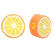 Polymeer kraal sinaasappel neon orange