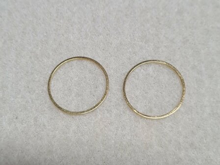 Ronde ring 20x0,7mm goud