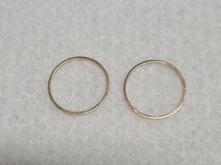 Ronde ring 20x0,7mm goud