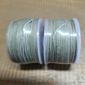 Waxkoord 0,5mm GreyGreen