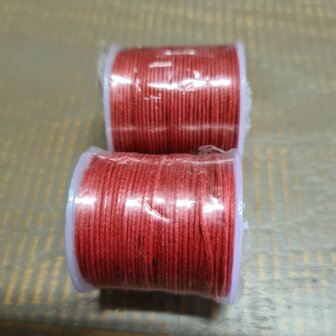 Waxkoord 0,5mm rood