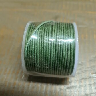 Waxkoord Fern Green 1mm