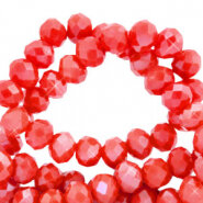 Facetkraal exotic red pearlshine 2x3mm