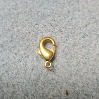 Karabijn slotje goud 12mm