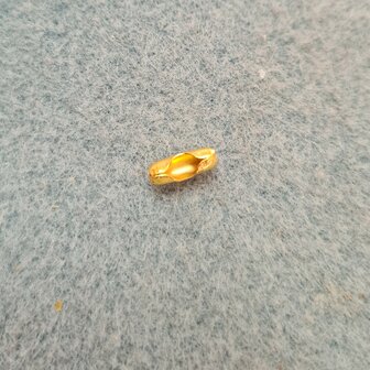 Sluiting voor bolletjes ketting Goud 3mm