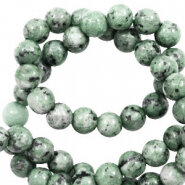 Dalmation stone lake green 6mm