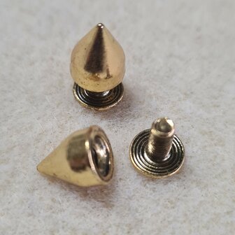 Goudplated stud met schroefverbinding