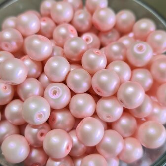 Glasparel roze pearl shine 8mm