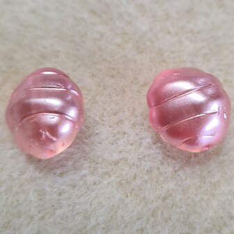 Glaskraal parelmoer roze