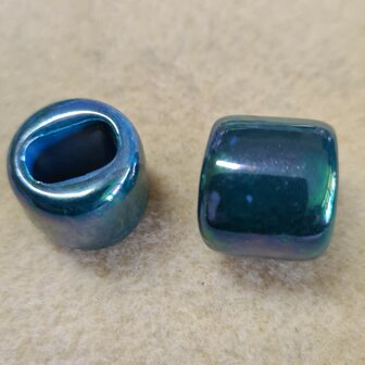 Keramieke kraal 16x14mm blauw 