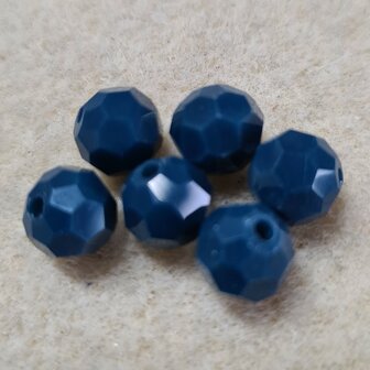 Facetkraal blueberry blauw 8mm