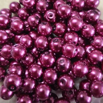 Top Quality Glasparel 8 mm Aubergine paars