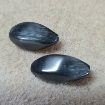 Cat&#039;s eye kralen vierhoeken 7.5x17.5mm