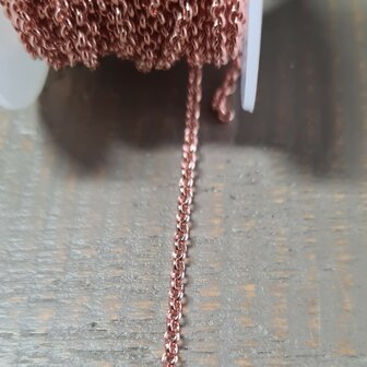 DQ Jasseron 2mm rose goud