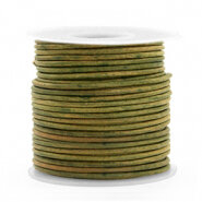 DQ Leer vintage moss green 1mm