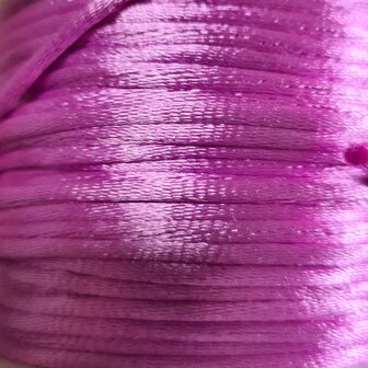 Satijn koord paars/roze. ​​​​​​​2.5mm