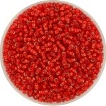 Miyuki silverlined flamed red 11/0