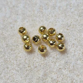 RVS 3mm goudplated kraal