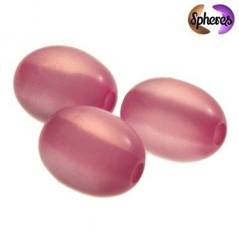 Spheres Kralen 9 x 8mm hot Pink