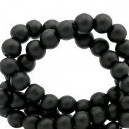 Glaskraal mat black 6mm