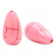 Keramiek druppel  pink