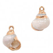 Schelp bedel/hanger wulk pearl cream