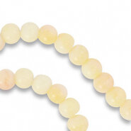 Glaskraal Light yellow pink white 6mm