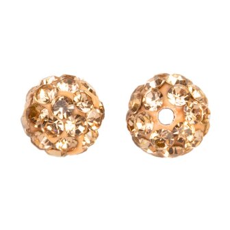 Shamballa kralen light peach