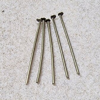 Brons nietstiften 25mm