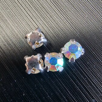 Opnaai strass in kastje 3mm