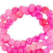 Glaskraal 4mm Gemeleerd pink