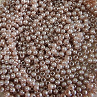 Hars kraal 3mm parelmoer licht bruin